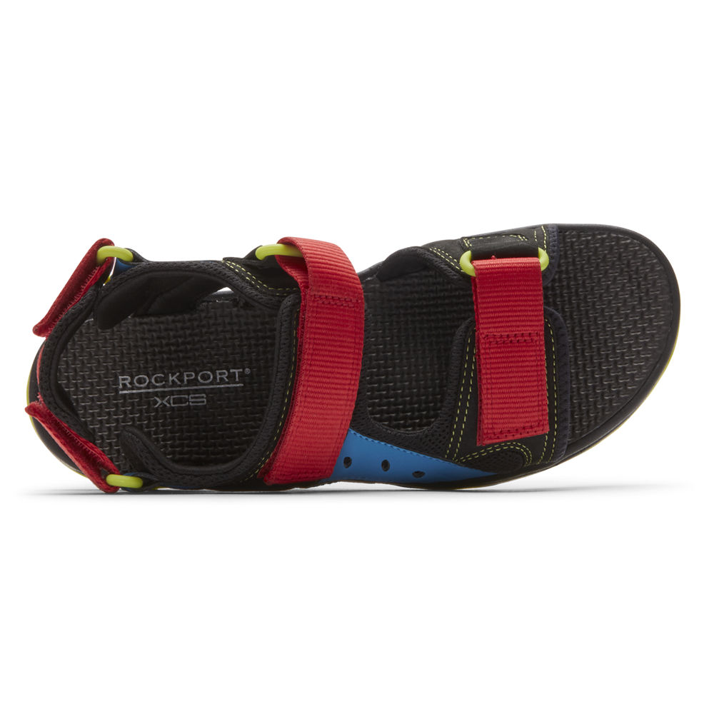 Rockport Sandaler Herre Svart - Trail Technique Adjustable Velcro - SCKJ82059